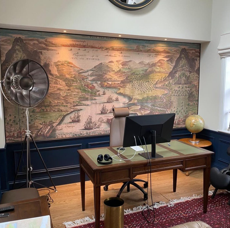 Wallpaper hanging project by Modernus in Knightsbridge, London SW1X
